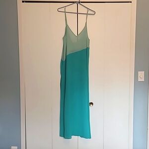 Gorgeous mint green and teal sheer swimsuit coverup